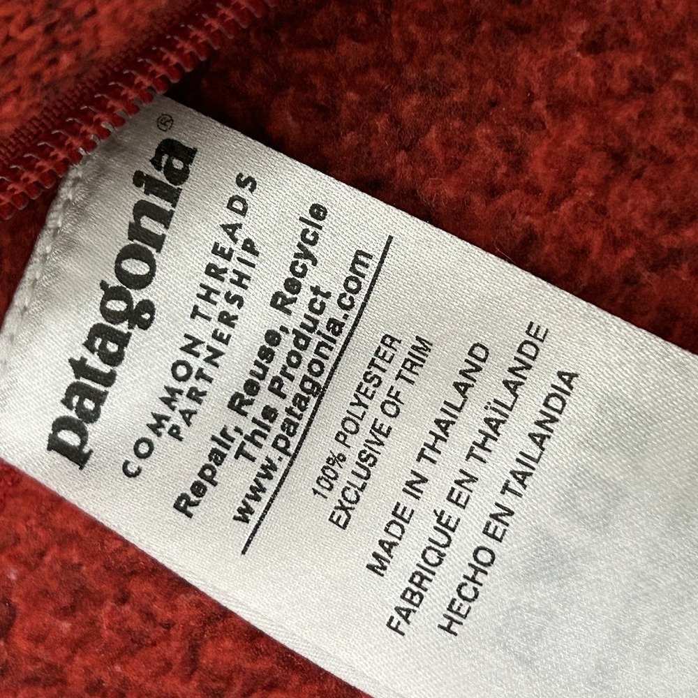 Patagonia Better Sweater Jacket Women's M Full Zip Fleece Red Warm - Picture 6 of 9